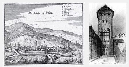 photo ancienne montrant Dambach la Ville